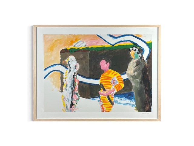 Roger raveel - een moeilijk gesprek - afbeelding 1 van  1