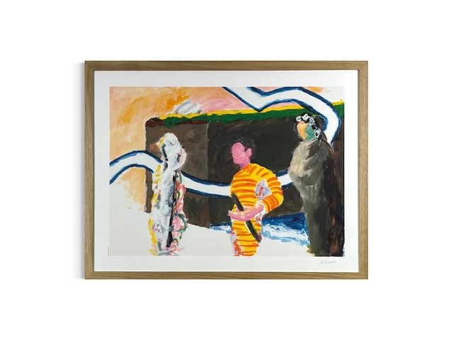 Roger raveel - een moeilijk gesprek - afbeelding 1 van  2