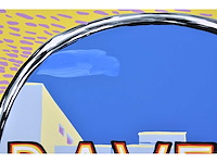 Roger raveel - even in de achteruitkijkspiegel kijken - met de hand bijgewerkte kleurenzeefdruk - afbeelding 5 van  5