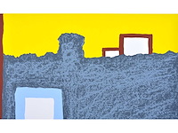 Roger raveel - geluidloze tuin - kleurenzeefdruk met spiegel - afbeelding 8 van  8