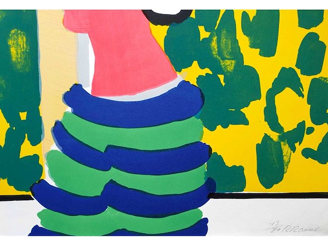 Roger raveel - genesis 12 - litho - afbeelding 2 van  3