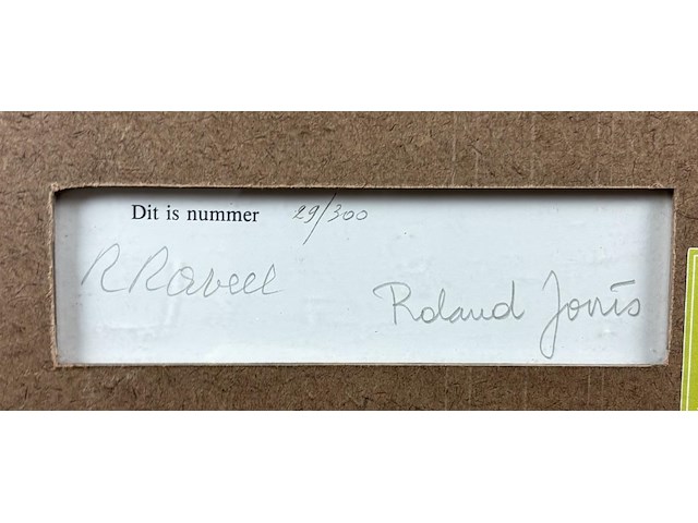 Roger raveel - gesigneerde editie - afbeelding 2 van  2
