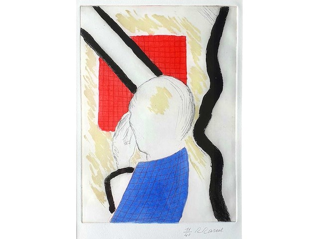 Roger raveel - giotto - kleurenets - n° 11/40 - afbeelding 1 van  4