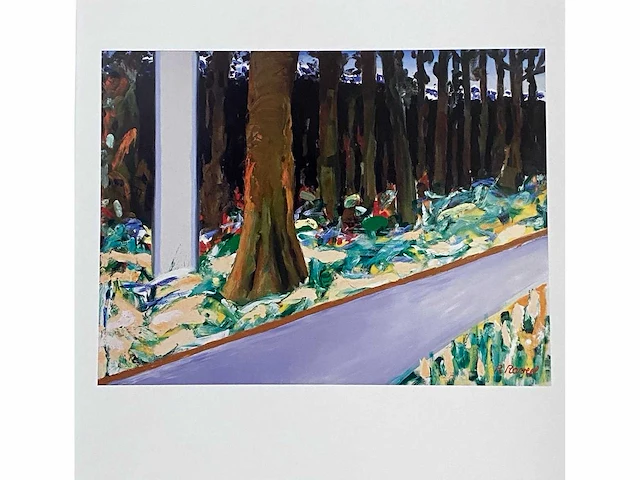 Roger raveel - het bos - offset - afbeelding 2 van  3
