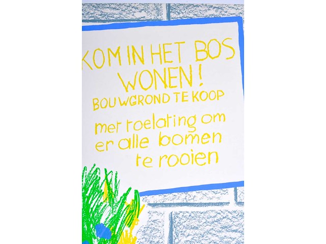 Roger raveel - kom in het bos wonen - litho - afbeelding 8 van  8