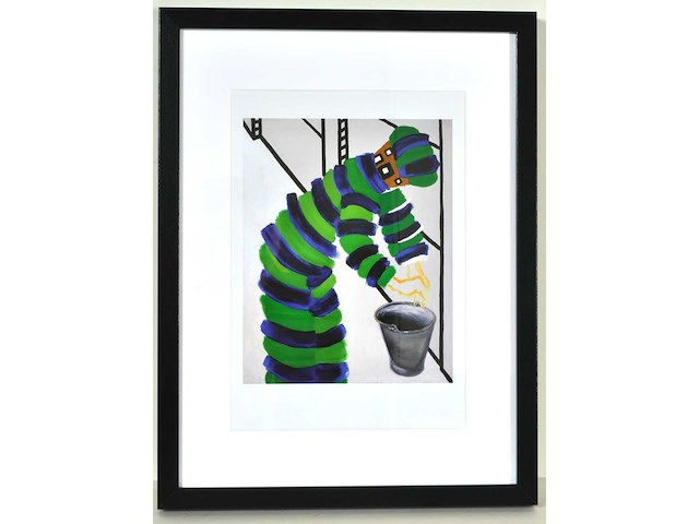 Roger raveel - man, emmer enz. - offset - afbeelding 1 van  3