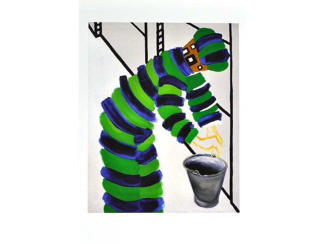 Roger raveel - man, emmer enz. - offset - afbeelding 2 van  3