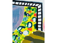 Roger raveel - man op stoel - kleurenlithografie - afbeelding 4 van  10