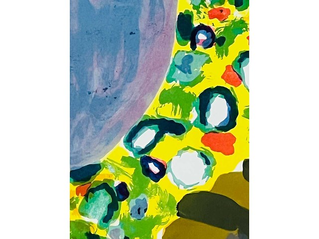 Roger raveel - man op stoel - kleurenlithografie - afbeelding 10 van  10