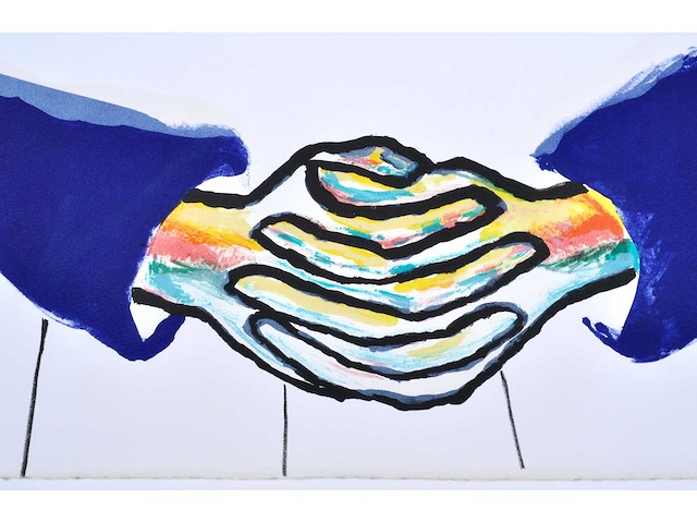 Roger raveel - meditatie - litho - afbeelding 4 van  8