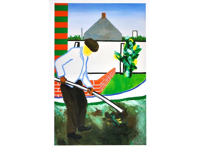 Roger raveel - mijn tuinman, maar laat dit een hulde zijn aan de vlaamse expressionisten - offset - afbeelding 2 van  3