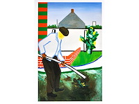 Roger raveel - mijn tuinman, maar laat dit een hulde zijn aan de vlaamse expressionisten - offset - afbeelding 2 van  3