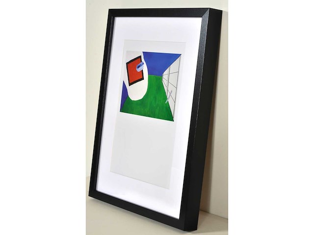 Roger raveel - muur en grasveld - offset - afbeelding 3 van  3