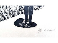 Roger raveel - naakt (i) - houtsnede - afbeelding 2 van  3