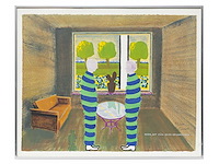 Roger raveel - neen, dit zijn geen gevangenen - litho - afbeelding 2 van  4