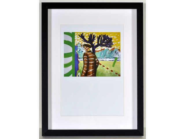 Roger raveel - ontmoeting met het blauw van de vrouw - offset - afbeelding 1 van  2