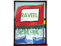 Roger raveel - raveel op de leie - zeefdruk - 1971