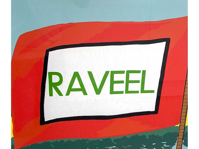Roger raveel - raveel op de leie - zeefdruk - afbeelding 4 van  8