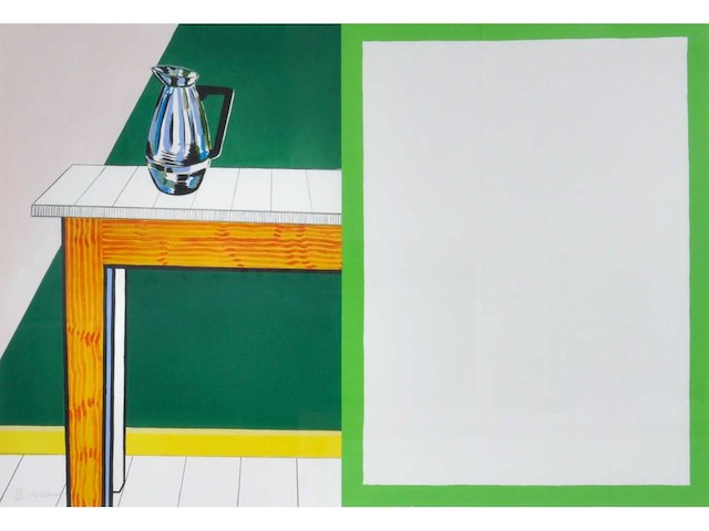 Roger raveel - tafel met koffiekan - litho - afbeelding 3 van  10