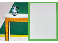 Roger raveel - tafel met koffiekan - litho - afbeelding 3 van  10
