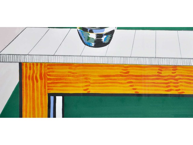 Roger raveel - tafel met koffiekan - litho - afbeelding 8 van  10