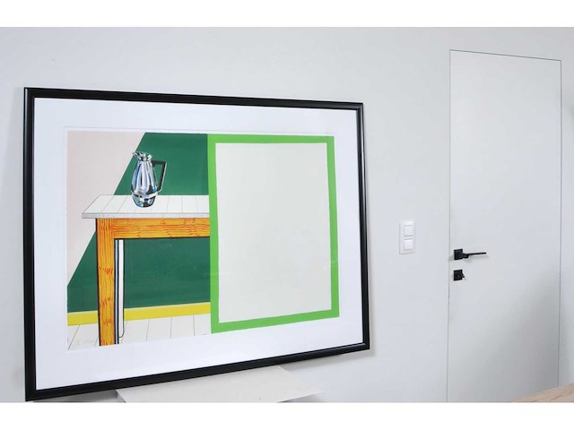Roger raveel - tafel met koffiekan - litho - afbeelding 1 van  3