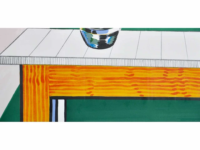 Roger raveel - tafel met koffiekan - litho - afbeelding 8 van  10