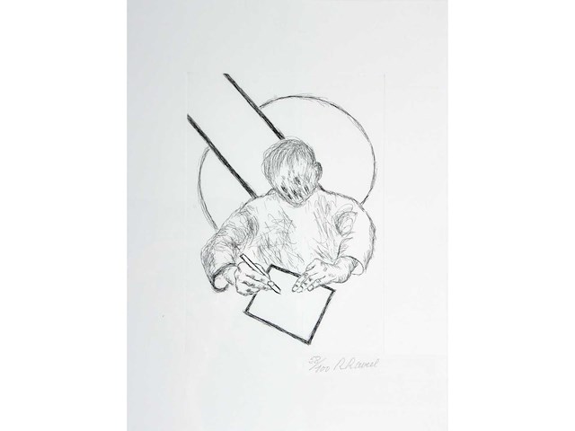 Roger raveel - tegenover het vlak - ets - afbeelding 1 van  7