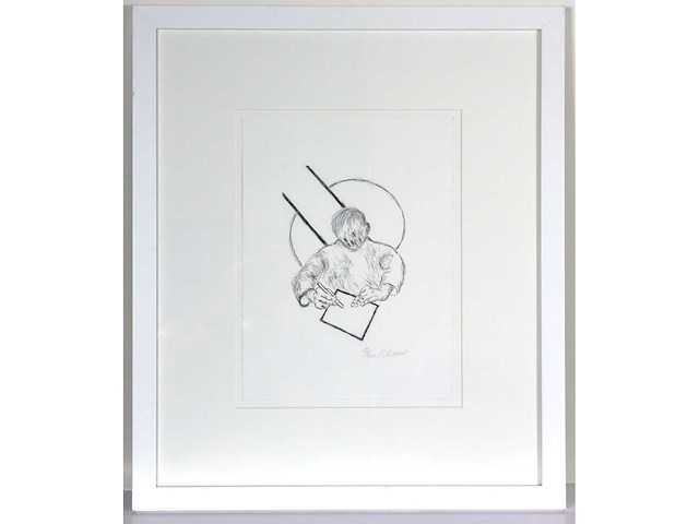 Roger raveel - tegenover het vlak - ets - afbeelding 2 van  7