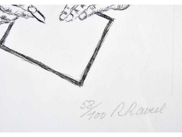 Roger raveel - tegenover het vlak - ets - afbeelding 3 van  7