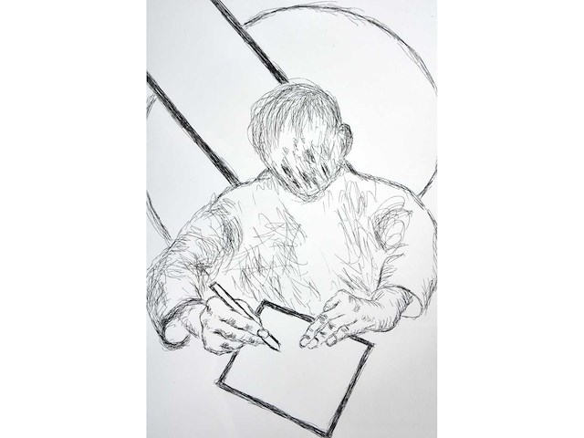 Roger raveel - tegenover het vlak - ets - afbeelding 4 van  7