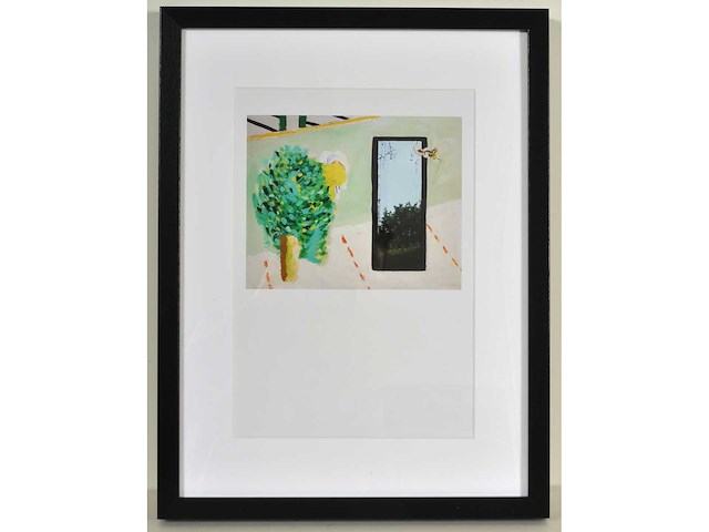 Roger raveel - tuin met spiegel - offset - afbeelding 1 van  3