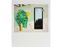 Roger raveel - tuin met spiegel - offset - afbeelding 2 van  3