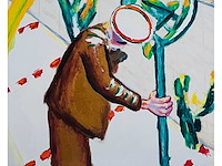 Roger raveel - vader plant een boompje in de witte ruimte van de aarde - offset - afbeelding 4 van  8