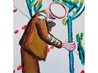 Roger raveel - vader plant een boompje in de witte ruimte van de aarde - offset - afbeelding 5 van  8