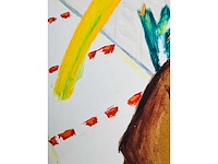 Roger raveel - vader plant een boompje in de witte ruimte van de aarde - offset - afbeelding 6 van  8