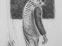 Roger raveel (1921-2013), 'een mens', 1987, etching, n° 4/30 32.5 x 27.5 cm. (12.80 x 10.83 in.), frame: 82.5 x 62.5 cm. (32.47 x 24.60 in.)