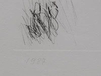 Roger raveel (1921-2013), 'een mens', 1987, etching, n° 4/30 32.5 x 27.5 cm. (12.80 x 10.83 in.), frame: 82.5 x 62.5 cm. (32.47 x 24.60 in.) - afbeelding 5 van  6