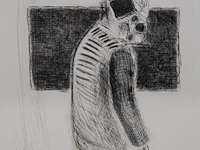 Roger raveel (1921-2013), 'een mens', 1987, etching, n° 4/30 32.5 x 27.5 cm. (12.80 x 10.83 in.), frame: 82.5 x 62.5 cm. (32.47 x 24.60 in.) - afbeelding 6 van  6