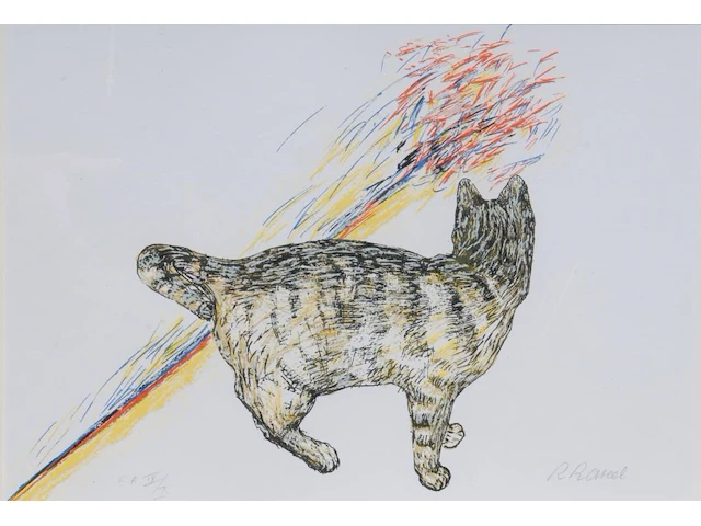 Roger raveel (1921-2013), 'felix vulgaris', silkscreen, artist proof, n° iv/x - afbeelding 1 van  6
