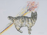 Roger raveel (1921-2013), 'felix vulgaris', silkscreen, artist proof, n° iv/x