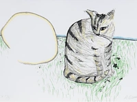 Roger raveel (1921-2013), 'felix vulgaris', silkscreen, artist proof, n° ix/x 28 x 40 cm. (11.01 x 15 3/4 in.), frame: 53 x 65 cm. (20.87 x 25.58 in.)