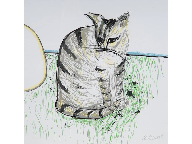 Roger raveel (1921-2013), 'felix vulgaris', silkscreen, artist proof, n° ix/x 28 x 40 cm. (11.01 x 15 3/4 in.), frame: 53 x 65 cm. (20.87 x 25.58 in.) - afbeelding 5 van  5