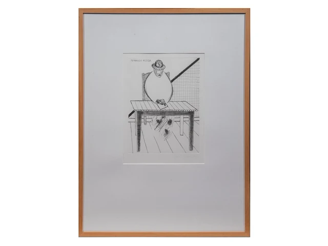 Roger raveel (1921-2013), 'fernando pessoa', 1982, etching, n° 3/30 35 x 26 cm. (13.77 x 10.24 in.), frame: 82 x 62.5 cm. (32.28 x 24.60 in.) - afbeelding 3 van  6