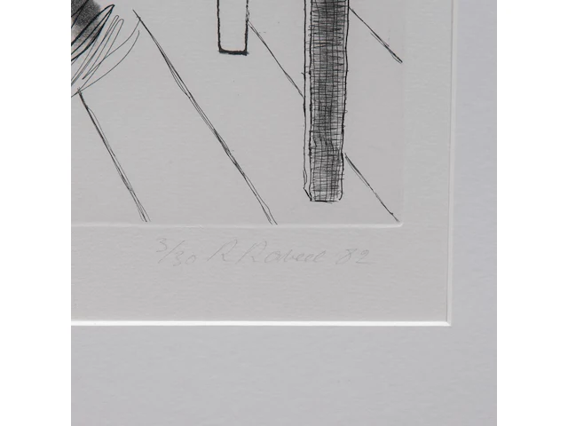 Roger raveel (1921-2013), 'fernando pessoa', 1982, etching, n° 3/30 35 x 26 cm. (13.77 x 10.24 in.), frame: 82 x 62.5 cm. (32.28 x 24.60 in.) - afbeelding 5 van  6