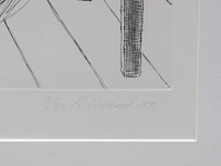 Roger raveel (1921-2013), 'fernando pessoa', 1982, etching, n° 3/30 35 x 26 cm. (13.77 x 10.24 in.), frame: 82 x 62.5 cm. (32.28 x 24.60 in.) - afbeelding 5 van  6