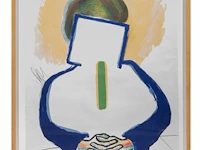 Roger raveel (1921-2013), 'meditatie', 1990, lithograph, n° 85/100 66 x 51 cm. (25.98 x 20.07 in.), frame: 75.5 x 59.5 cm. (29.71 x 23.42 in.) - afbeelding 2 van  6