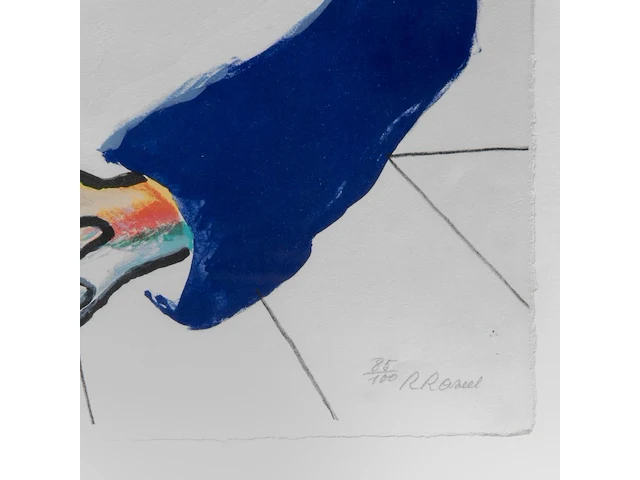 Roger raveel (1921-2013), 'meditatie', 1990, lithograph, n° 85/100 66 x 51 cm. (25.98 x 20.07 in.), frame: 75.5 x 59.5 cm. (29.71 x 23.42 in.) - afbeelding 4 van  6