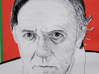 Roger raveel (1921-2013), self-portrait, lithograph, n° 199/200 74 x 54 cm. (29.12 x 21.26 in.), frame: 94 x 74 cm. (37.00 x 29.12 in.) - afbeelding 5 van  5