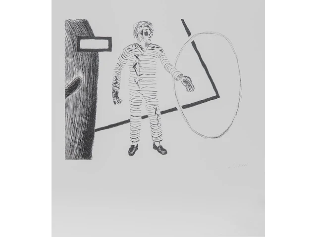 Roger raveel (1921-2013), untitled, etching, n° 15/40 29 x 39 cm. (11.41 x 15.34 in.), frame: 63.5 x 83.5 cm. (25 x 32.86 in.) - afbeelding 1 van  5